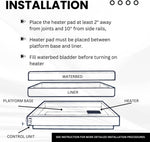 Waterbed Mattress Heater 325W – Temperature Control, Safe & Efficient Heating for Hardside Waterbed Mattresses