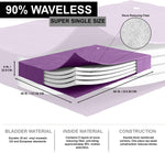 90% Waveless Hardside Waterbed Mattress with Four Wave-Reducing Fiber Layers - Frame Not Included