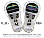Two Night AIr LED hand controls with plush and firm settings