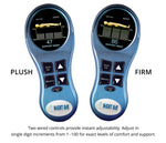 Two Night Air LED hand controls with plush and firm settings