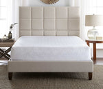 Head on imgage of the 10" Night Air closeout number bed with a white mattess pad