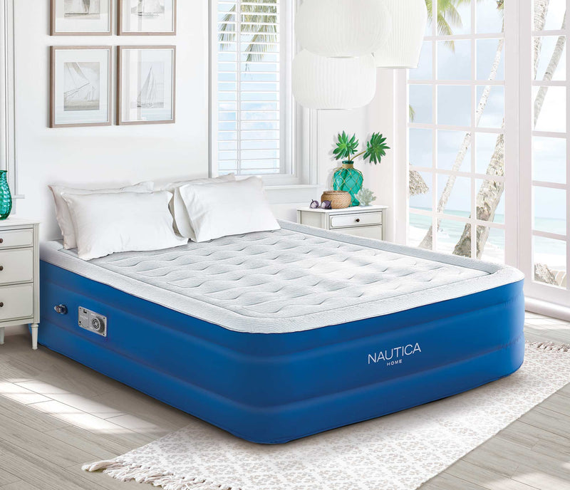 Nautica Home Support Aire Guest Air Bed in Calming Beachside Bedroom
