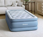 Twin Size Beautyrest Posture Lux temporary air mattress in living room