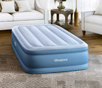 Twin Size Beautyrest Sensa-Rest air mattress angle view in bright living room